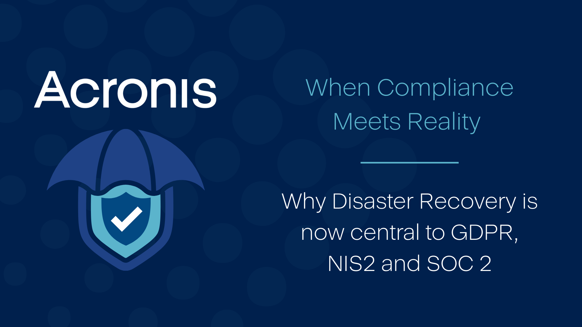 När compliance möter verkligheten – varför disaster recovery blivit affärskritiskt